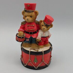 Cherished Teddies Brock and Sheldon Drummer Boy Figurine (0000919) 2004